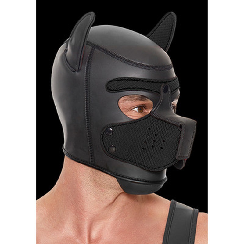 Ouch! – Puppy hood cappuccio da cane in neoprene nero Ouch! – Puppy hood cappuccio da cane in neoprene nero